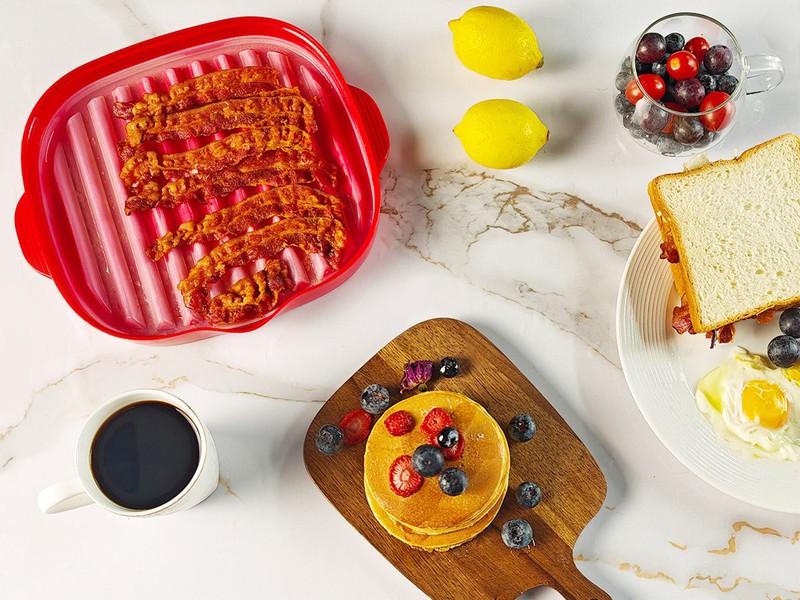 Bulk Microwave Bacon Tray Red Manufacturers001 Bulk Microwave Bacon Tray Red Manufacturers001